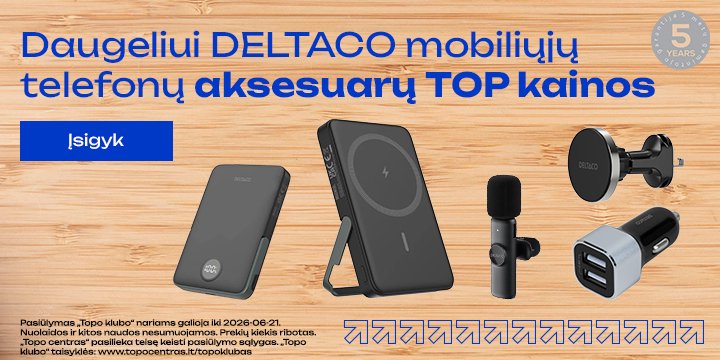 Daugeliui Deltaco mobiliųjų telefonų aksesuarų TOP kainos!
