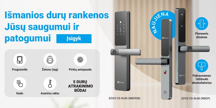 Išmanieji durų užraktai