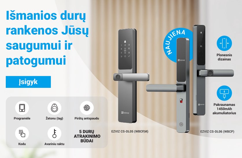 Išmanieji durų užraktai