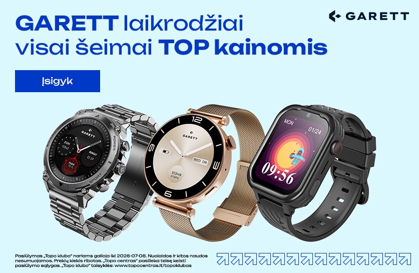 Garett laikrodžiai visai šeimai TOP kainomis