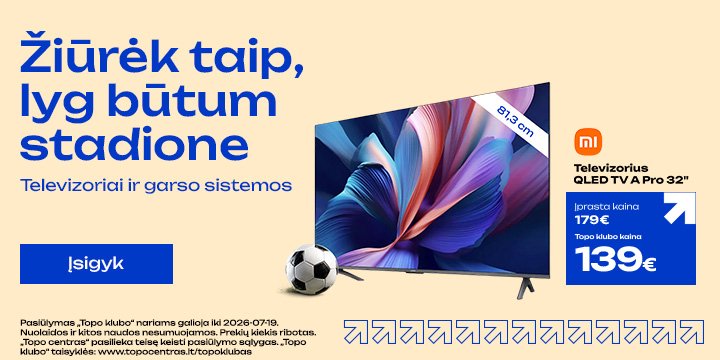 Televizorius XIAOMI QLED TV A Pro 32"