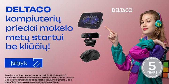 Daugeliui „DELTACO“ kompiuterių aksesuarų TOP kainos