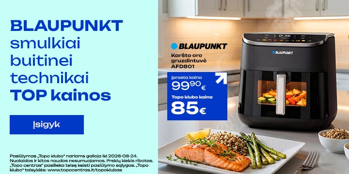 Blaupunkt smulkiai buitinei technikai TOP kainos