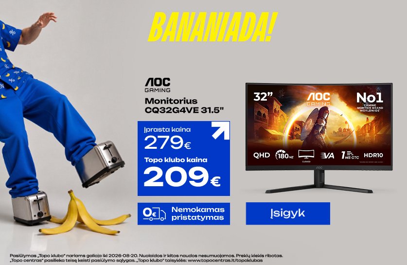 Bananiada - slidžiai geros kainos | Monitoriai