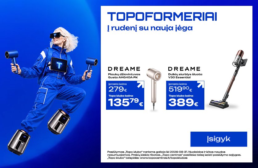 Dreame prekėms TOP kainos!