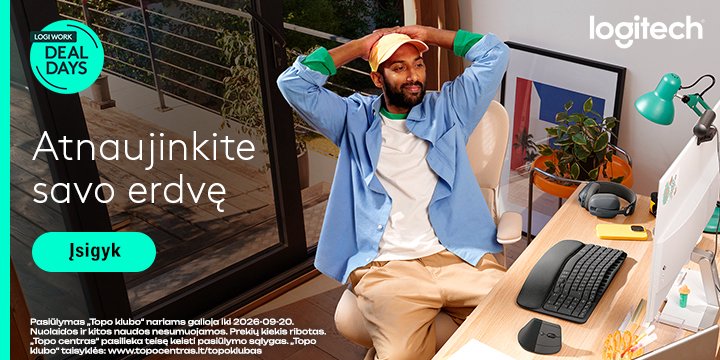 Atnaujinkite savo darbo erdvę su LOGITECH