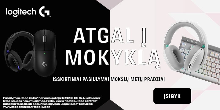 Atgal į mokyklą su LOGITECH GAMING prekėmis