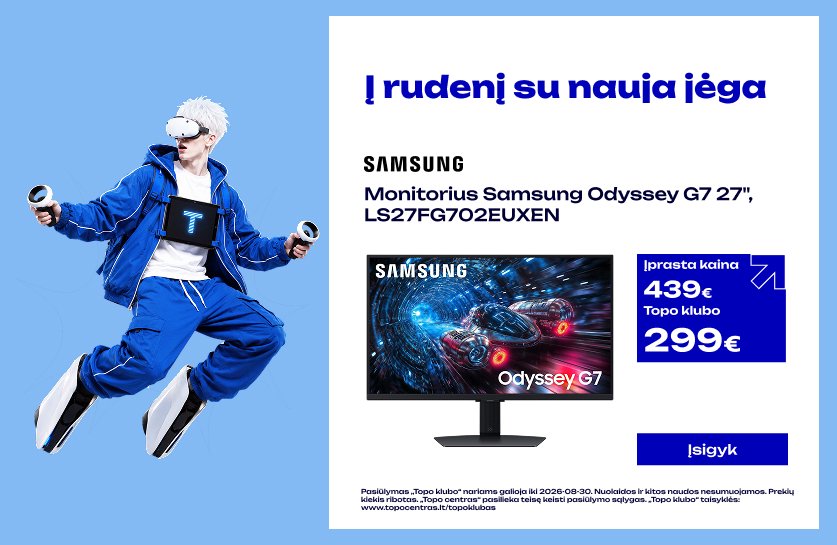 Monitorius Samsung Odyssey G7 27", LS27FG702EUXEN