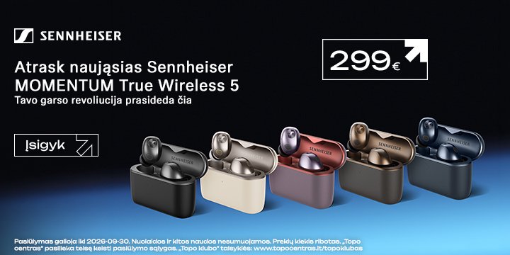 Naujiena! Sennheiser Momentum 5 ausinės