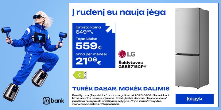 Šaldytuvas LG GBBS716CPY