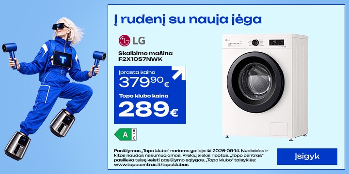Skalbimo mašina LG F2X10S7NWK