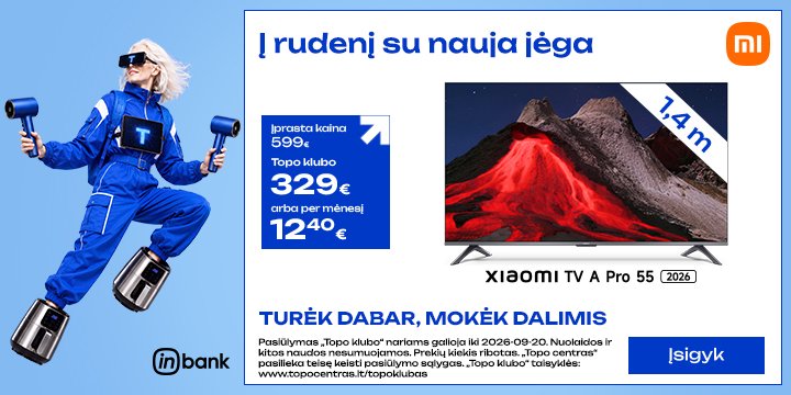 Televizorius XIAOMI QLED TV A Pro 2026 55"