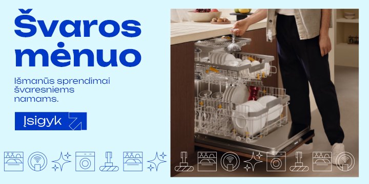 Švaros mėnuo! Išmanūs sprendimai švaresniems namams