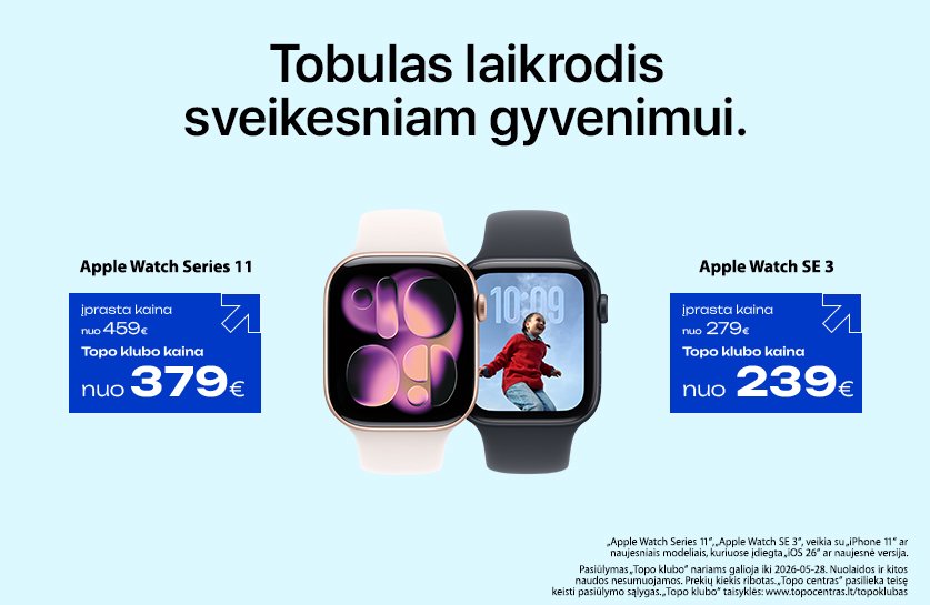 Geriausi pasiūlymai iš Apple! Watch