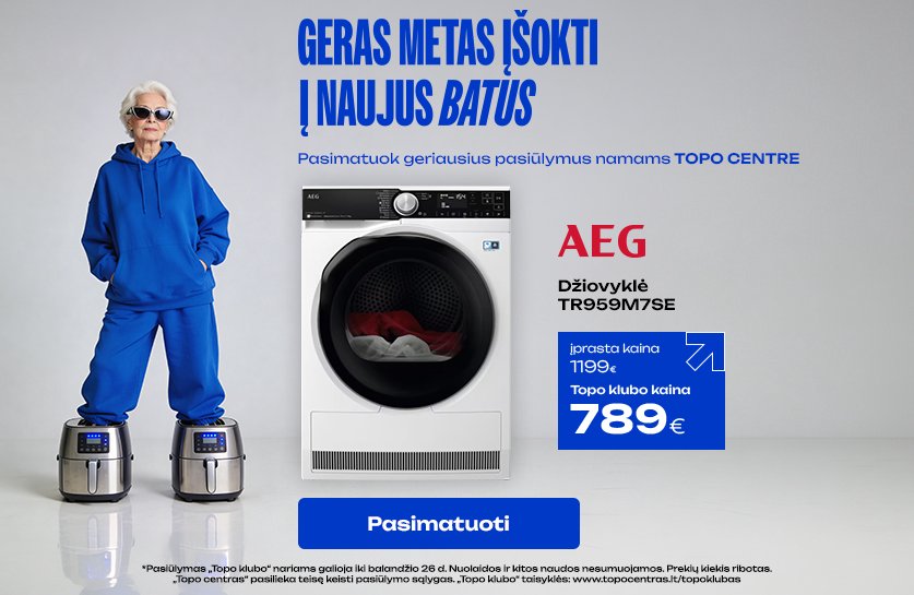 Džiovyklė AEG TR959M7SE