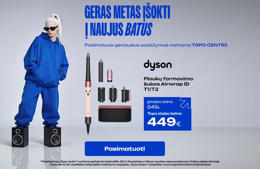 Plaukų formavimo šukos DYSON Airwrap ID T1/T2 Ceramic pink/Rose gold, 601848-01