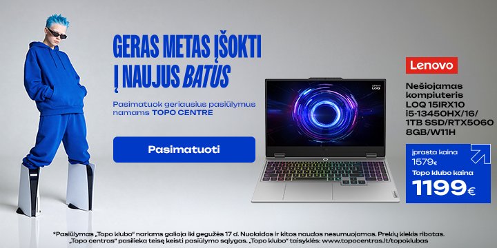Nešiojamas kompiuteris Lenovo LOQ 15IRX10 i5-13450HX/16/1TB SSD/RTX5060 8GB/W11H