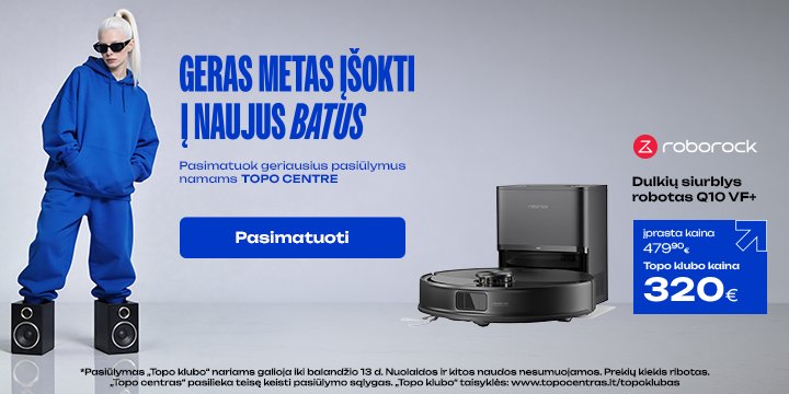 Dulkių siurblys robotas ROBOROCK Q10 VF+, black