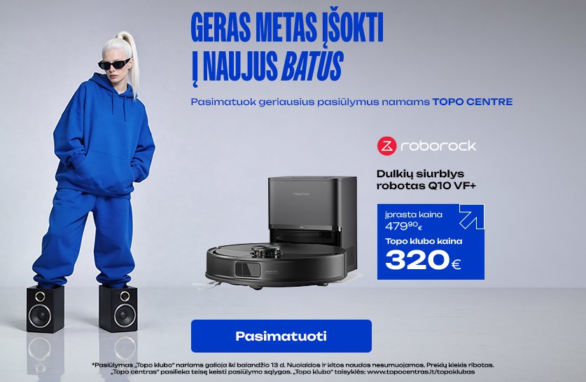 Dulkių siurblys robotas ROBOROCK Q10 VF+, black