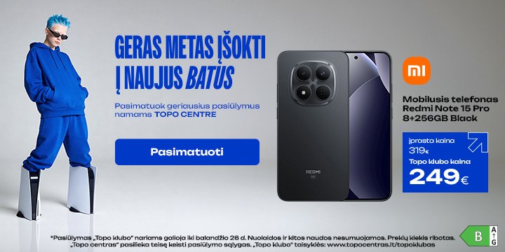 Mobilusis telefonas XIAOMI Redmi Note 15 Pro 8+256GB Black