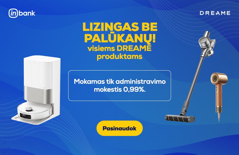 Lizingas be palūkanų | Dreame