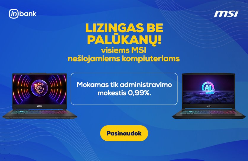 Lizingas be palūkanų | MSI