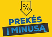 Išparduotuvė % - Prekės į minusą!