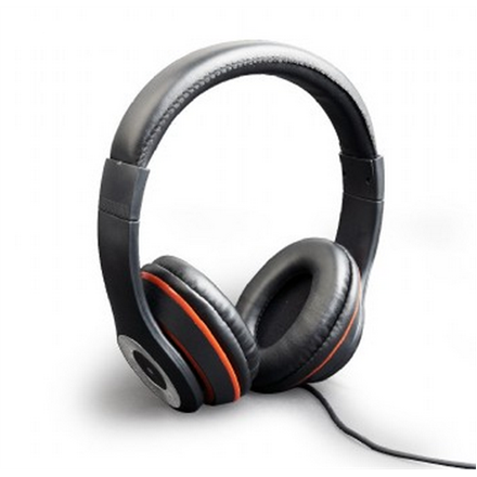 Ausinės Gembird  Stereo headset, "Los Angeles" + microphone, passive noise canceling  Black