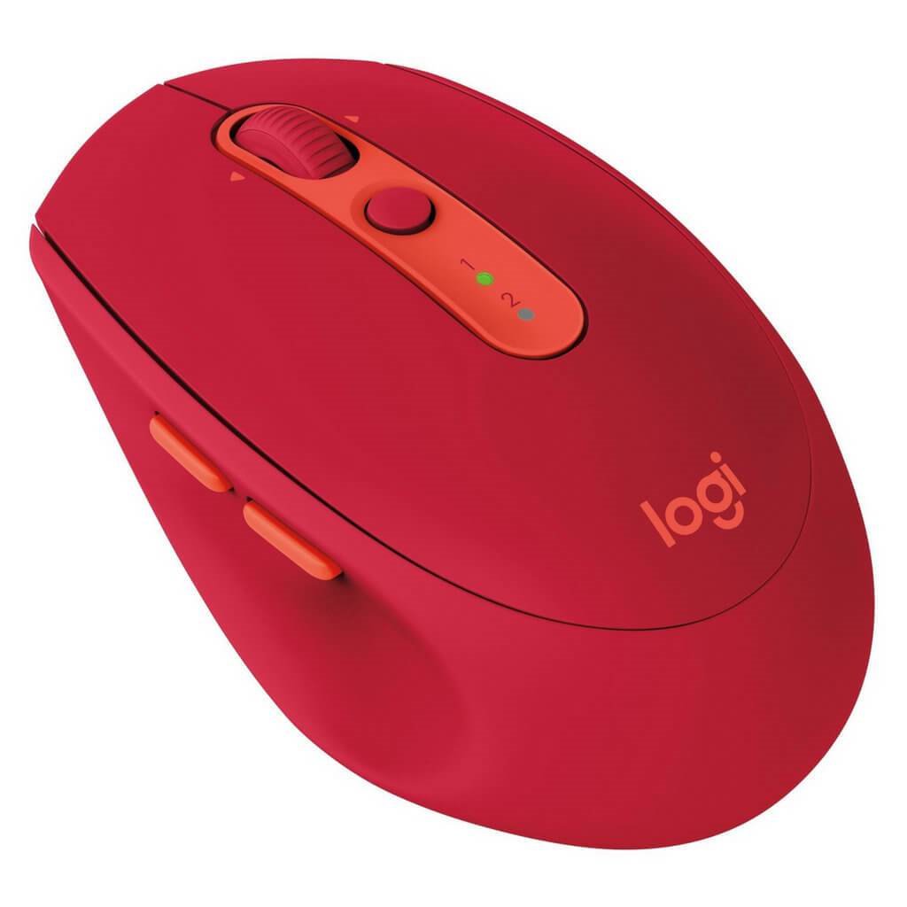 Pelė LOGITECH M590, silent, belaidė, raudona