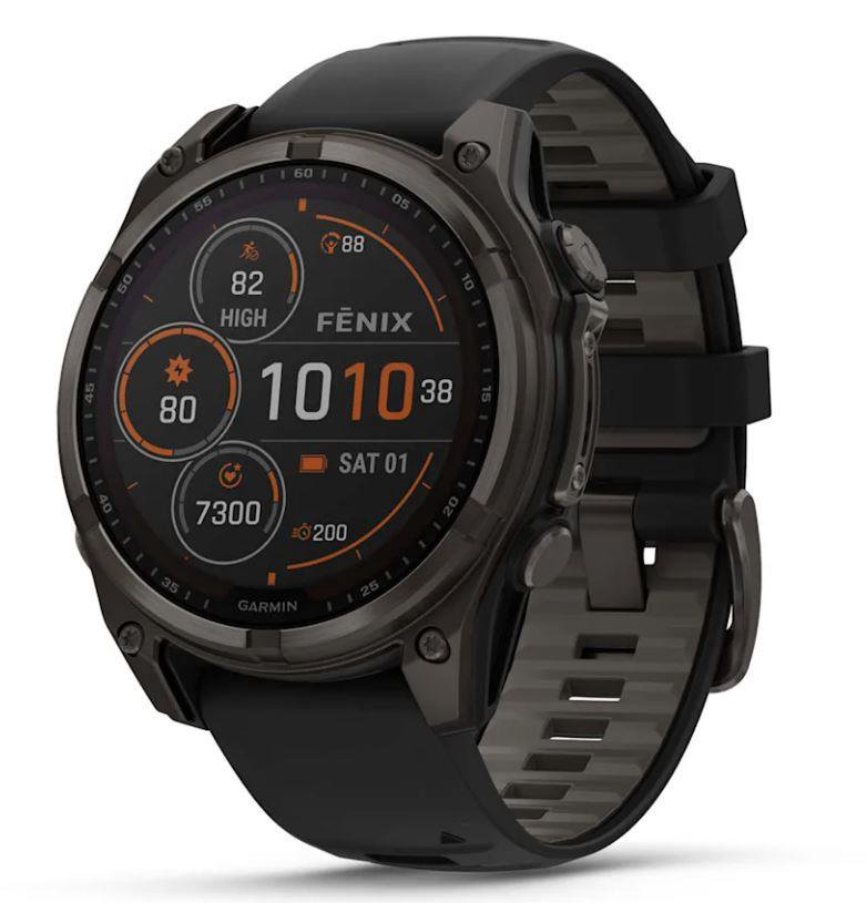 Išmanusis laikrodis Garmin Fenix 8 Sapphire Solar, 47 mm, Carbon Gray