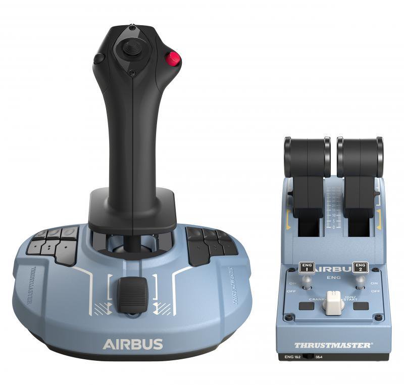Thrustmaster Airbus Edition Juoda, Mėlyna USB Vairalazdė Analoginis / skaitmeninis PC