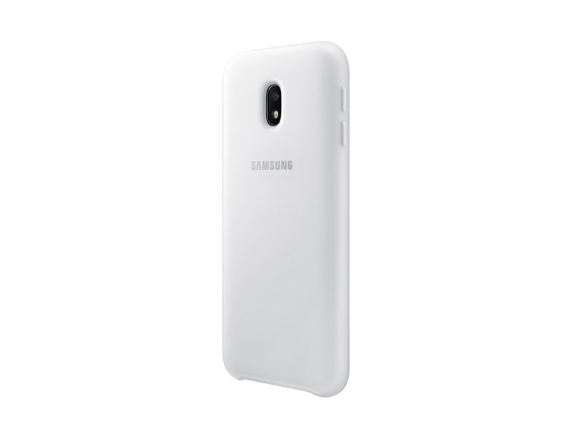 Dėkliukas SAMSUNG Galaxy J3 (2017) J330, dviejų sluoksnių dėklas, nugarėlė, baltas