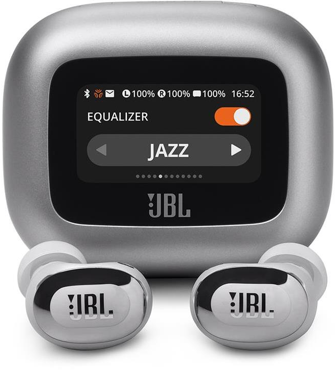 Ausinės JBL Live Buds 3, į ausis, belaidės, NC, sidabrinės