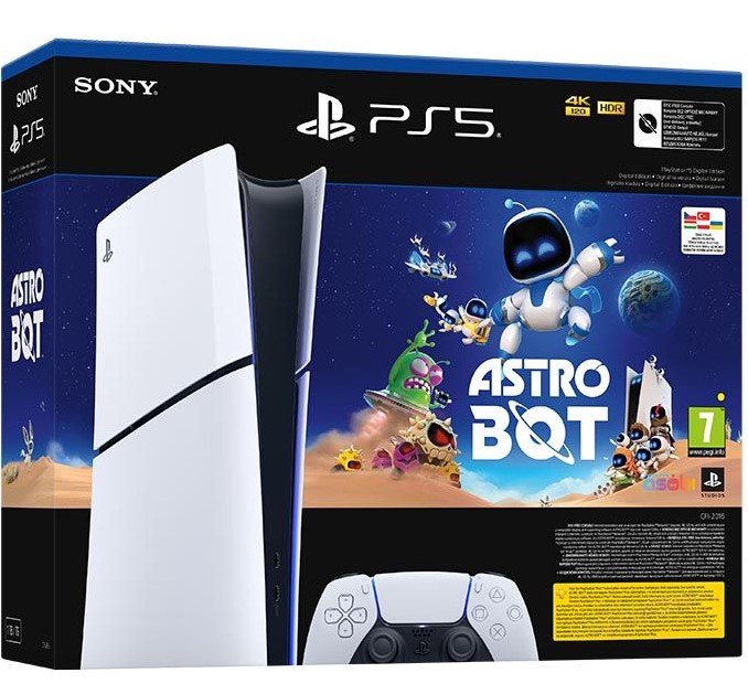 Žaidimų konsolė SONY PlayStation 5 Slim (Digital) + ASTROBOT