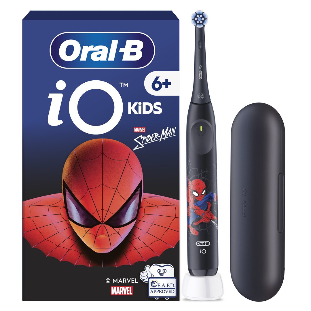 Elektrinis dantų šepetėlis Oral-B iO Kids Spiderman + kelioninis dėklas