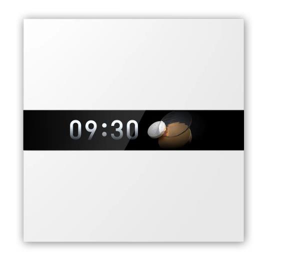 Four-button smart wall switch LCD screen displays button functions ...