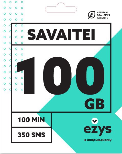 EŽYS pakuotė 100 GB sav.