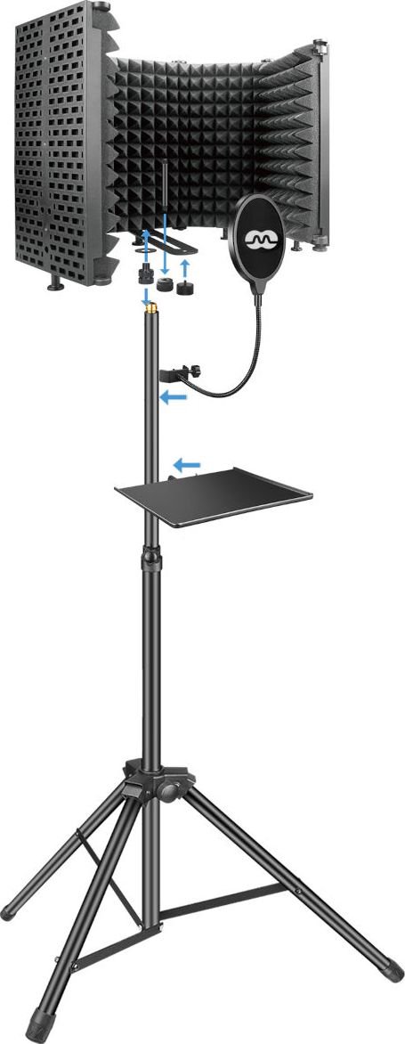 Mozos Set Acoustic cab + tripod + pop filter MSHIELD-CABIN-SET