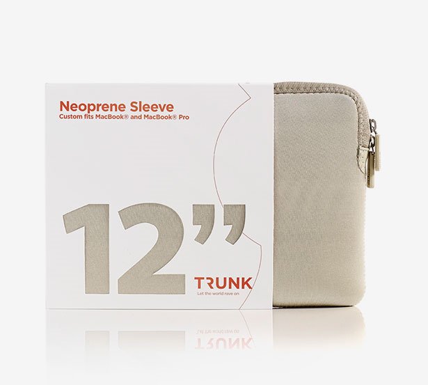 Kompiuterio dėklas TRUNK 12" Macbook TR-ALS12-GOL, auksinis