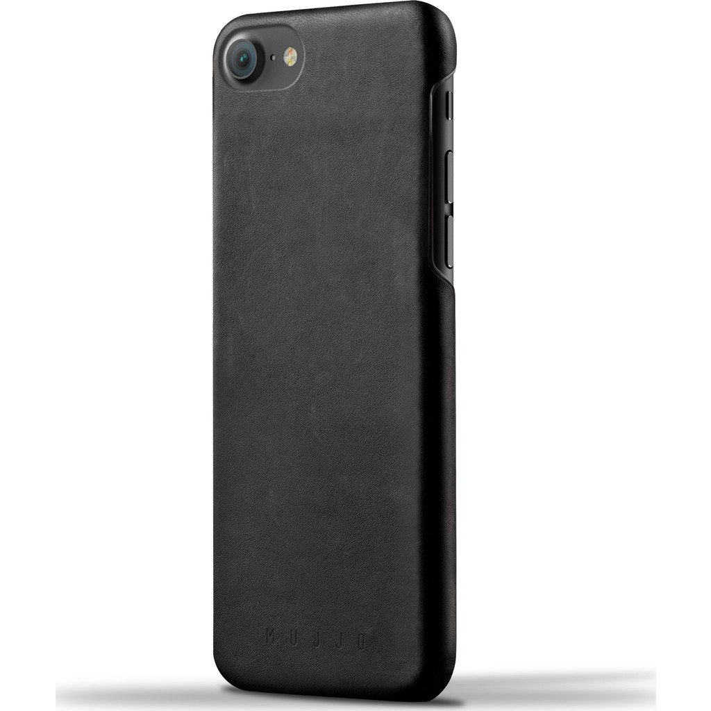 Dėkliukas MUJJO iPhone 7 Plus, nugarėlė, odinė, juoda