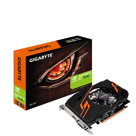 Vaizdo plokštė GIGABYTE NVIDIA GeForce GT 1030