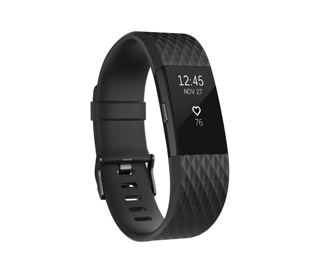 Išmanioji apyrankė FITBIT CHARGE 2, Black/Gunmetal S