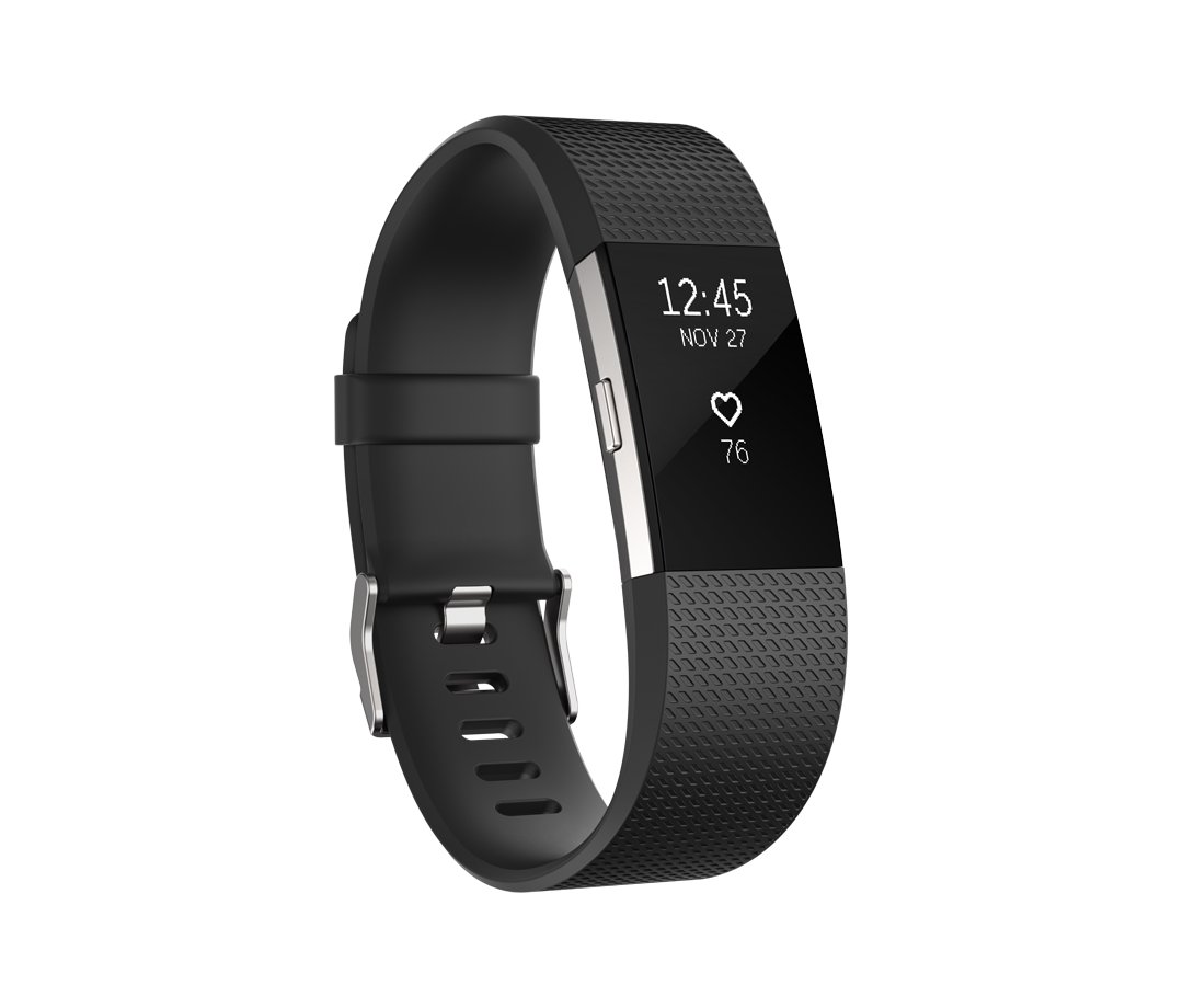 Išmanioji apyrankė FITBIT CHARGE 2, Black/Silver S