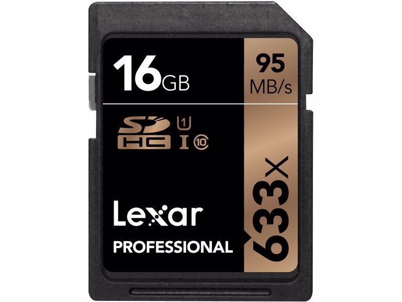 Atm.kort. LEXAR PROFESSIONAL 633X 16GB SDHC/SDXC UHS-I U1 (NEW)