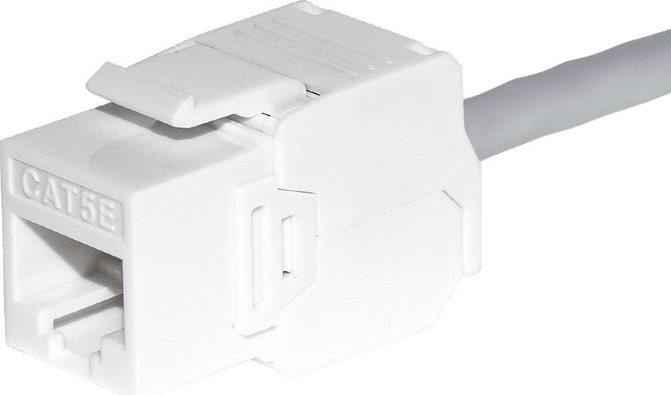 NetRack Keystone module Jack RJ45 cat. 6 UTP, toolless, white Netrack ...
