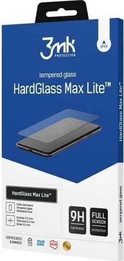 3MK 3MK HardGlass Max Lite Oppo A17 black/black Fullscreen Glass Lite