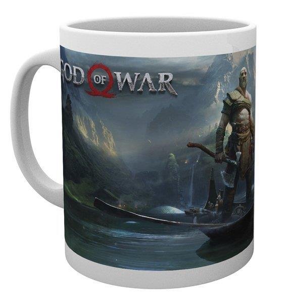 Puodelis God of War - Kratos with son Atreus (MG2733)