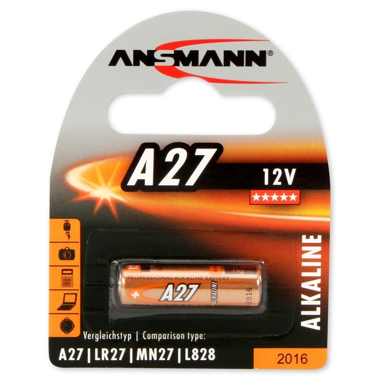 Elementai ANSMANN A27, 1 vnt., alkaline, 12V