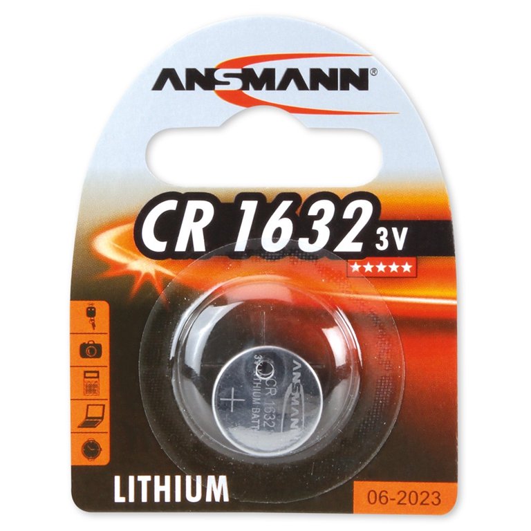 Elementai ANSMANN CR1632, 1vnt., litis, 3V