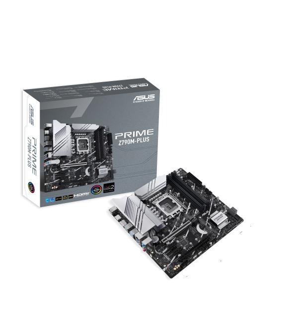 Pagrindinė plokštė Asus  PRIME Z790M-PLUS  Processor family Intel  Processor socket LGA1700  DDR